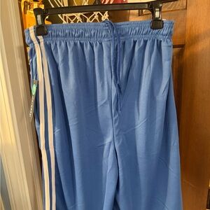 Men’s Sky Blue Shorts with White Stripes